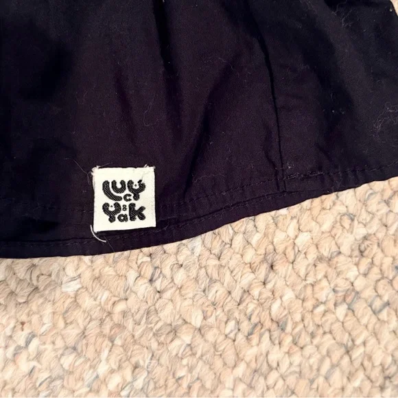 Lucy & Yak Black Smocked Ruffle Tank Top large - Picture 4 of 4